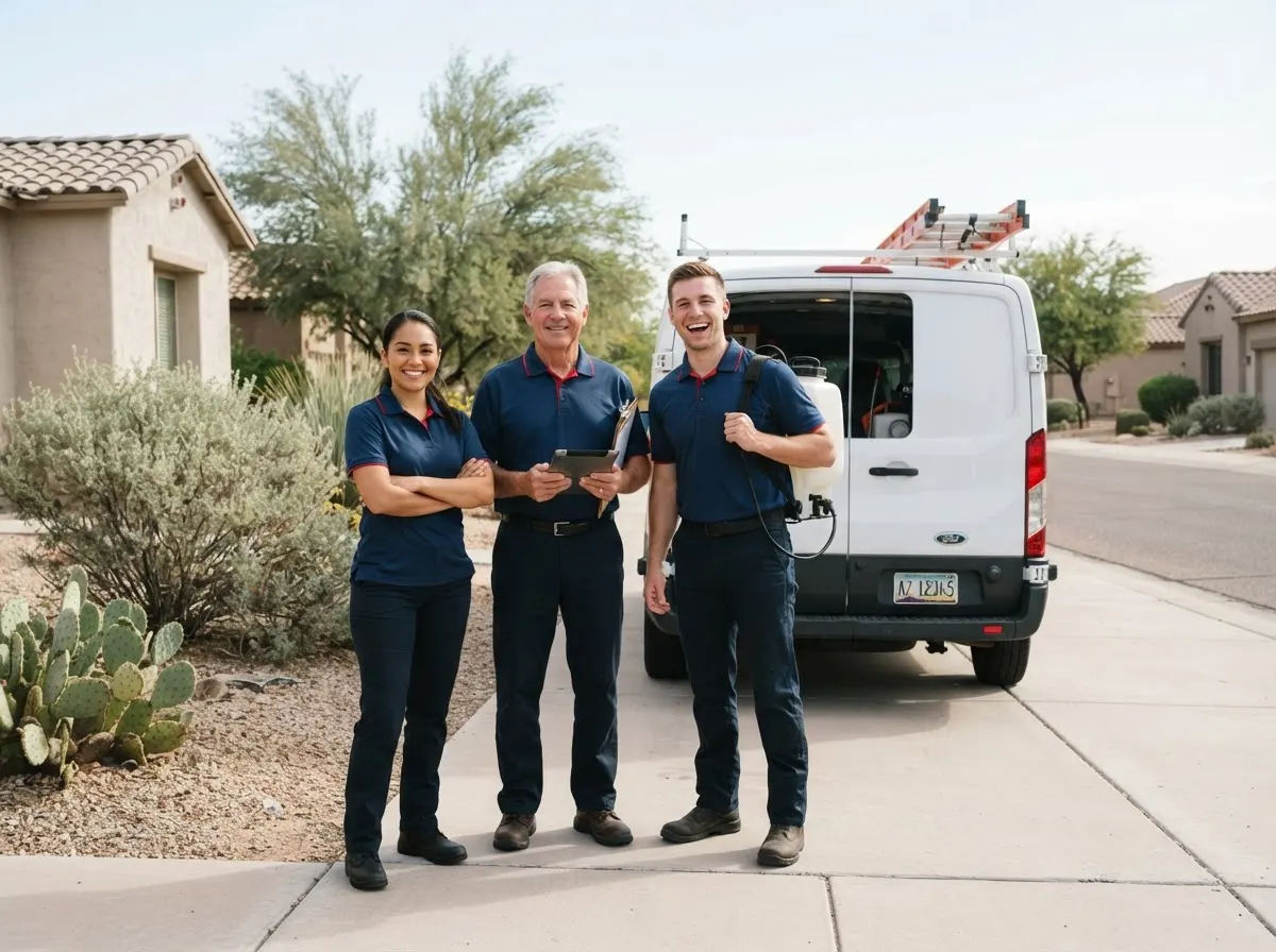 The Veltrix Insect Services team, pest control sevice in Glendale, AZ